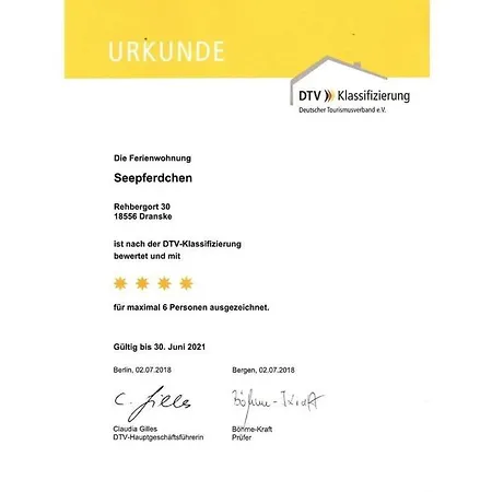 Ostseebrandung - Haus Seepferdchen Dranske